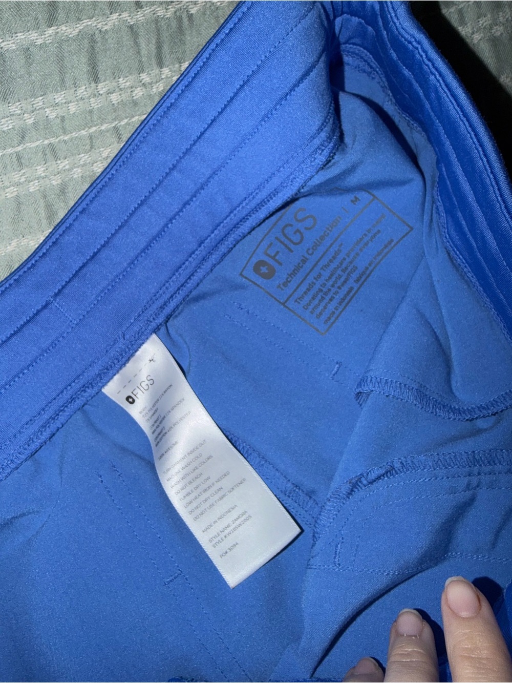 Blue Zamora Jogger Scrub Pants - Picture 5 of 5